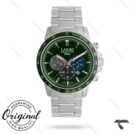 ساعت مردانه لاکسمی 8181-4 کورنوگراف سیلور صفحه سبز Laxmi-9327-G
