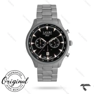 ساعت مردانه لاکسمی 8195-1 دودی صفحه مشکی Laxmi-9392-G