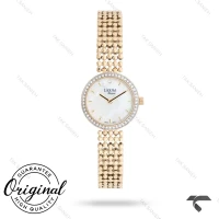 ساعت زنانه لاکسمی 8202-2 طلایی صفحه سفید دورنگین Laxmi-9424-L