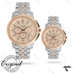 ساعت مچی ست لاکسمی 8552-10 دورنگ رزگلد Laxmi-9527-S