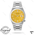 ساعت اتوماتیک لاکسمی 8559-2 مردانه سیلور صفحه زرد Laxmi-9533-G