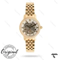 ساعت زنانه لکسمی 8573-3 طلایی صفحه اسکلتون دورنگین Laxmi-9601-L