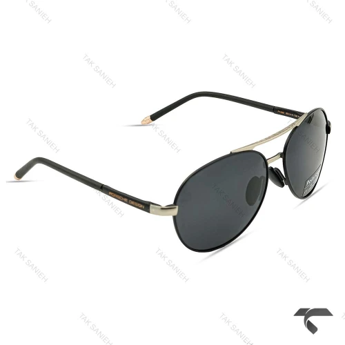 عینک دودی پورشه دیزاین P1095 مردانه یو وی 400 پلاریزه Porsche-9835-G