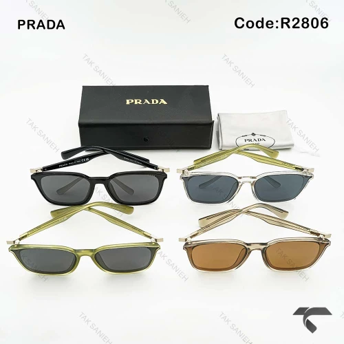 عینک دودی پرادا R2806 زنانه پلاریزه Prada-9837-U