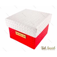 جعبه کادویی مکعب مستطیل چرمی سایز متوسط مدل Box-2871-M