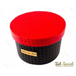 جعبه کادویی چرمی استوانه ای سایز متوسط مدل Box-2873-M