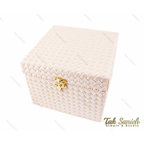 جعبه کادویی چرمی قفل دار مکعب مستطیل سایز متوسط مدل Box-2877-M