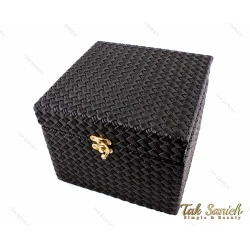 جعبه کادویی قفل دار چرمی مستطیلی سایز متوسط مدل Box-2879-M