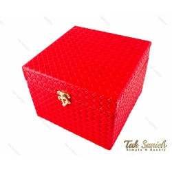 جعبه صندوقی کادویی چرمی مکعبی سایز متوسط مدل Box-2881-M