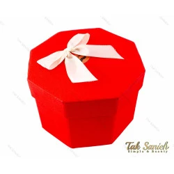 جعبه هدیه مقوایی هشت ضلعی سایز کوچک مدل Box-2886-S