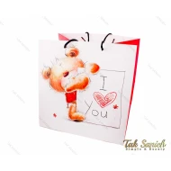 پاکت هدیه و کادو طرح خرسی سایز بزرگ مدل Pocket-2889-L