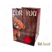 پاکت مخصوص هدیه طرح خرسی سایز بزرگ مدل Pocket-2892-L