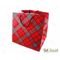 پاکت کادو طرح تارتان سایز بزرگ مدل Pocket-2893-L