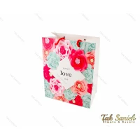 پاکت هدیه طرح گل سایز متوسط مدل Pocket-2895-M