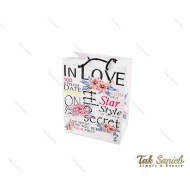 پاکت کادویی طرح In Love سفید سایز متوسط مدل Pocket-2896-M