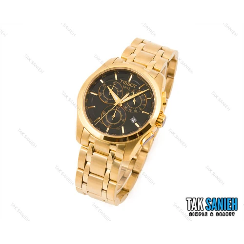 ساعت تیسوت مردانه سه موتوره طلایی مدل Tissot-1471-G