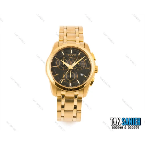 ساعت تیسوت مردانه سه موتوره طلایی مدل Tissot-1471-G