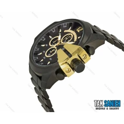 ساعت دیزل شاخدار مردانه مشکی طلایی Diesel-2707-G