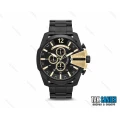 ساعت دیزل شاخدار مردانه مشکی طلایی Diesel-2707-G