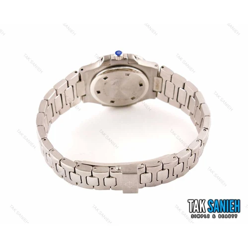 ساعت پتک فلیپ ناتیلوس زنانه نقره ای صفحه سرمه ای Patek-2470-L