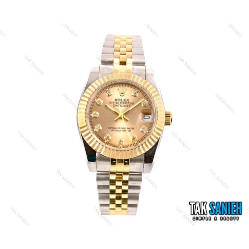 ساعت مچی رولکس دیت جاست زنانه سایز مدیوم مدل Rolex-2450-L