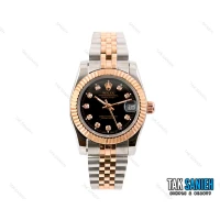 ساعت رولکس دیت جاست زنانه دو رنگ رزگلد مدیوم Rolex-2456-L