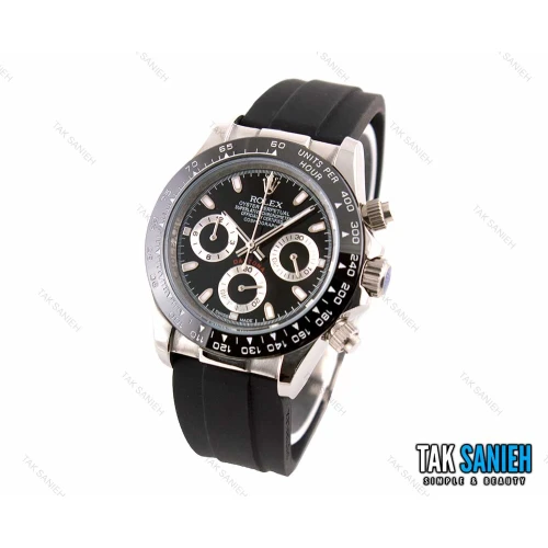 ساعت رولکس مردانه دیتونا اتوماتیک سیلور مشکی Rolex-2579-G