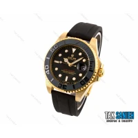 ساعت مچی رولکس یاخ مستر مردانه طلایی بند رابر Rolex-2581-G
