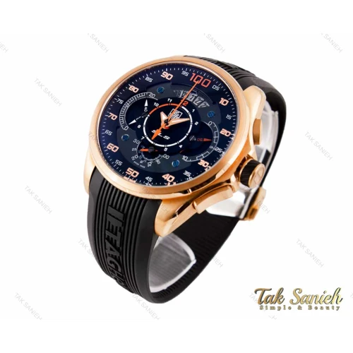 ساعت تگ هویر SLS مردانه رزگلد مشکی Tag-2458-G