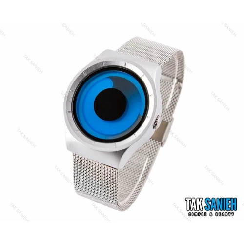 ساعت زیرو مردانه نقره ای آبی Ziiiro-2751-G-L