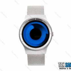 ساعت زیرو مردانه نقره ای آبی Ziiiro-2751-G-L