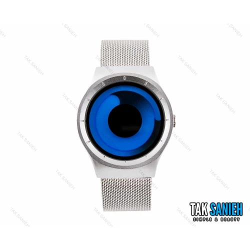 ساعت زیرو مردانه نقره ای آبی Ziiiro-2751-G-L