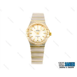 ساعت اومگا کانسلیشن زنانه نگین دار خطی Omega-1497-L