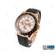 ساعت رولکس مردانه مدل دیتونا بند رابر رزگلد Rolex-1531-G