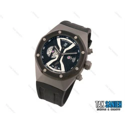 ساعت ای پی مردانه سه موتوره طوسی مشکی Ap-1748-G