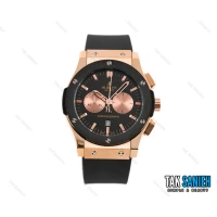 ساعت هوبلو مردانه سه موتوره مشکی رزگلد Hublot-2210-G