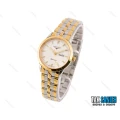ساعت لونژین زنانه طلایی نقره ای صفحه سفید Longines-2188-L