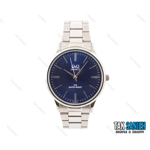 ساعت کیو اند کیو مردانه سیلور سرمه ای Q&Q-2140-G