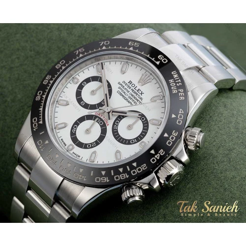 ساعت مردانه رولکس سه موتوره دیتونا سیلور سفید Rolex-2072-G