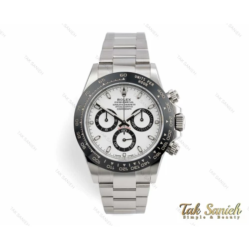 ساعت مردانه رولکس سه موتوره دیتونا سیلور سفید Rolex-2072-G