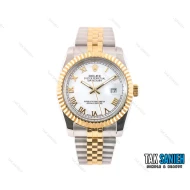 ساعت رولکس مردانه دورنگ طلایی ایندکس یونانی Rolex-2104-G