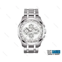 ساعت تیسوت مردانه سه موتوره سیلور سفید Tissot-2110-G