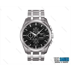 ساعت تیسوت مردانه سه موتوره نقره ای مشکی Tissot-2111-G