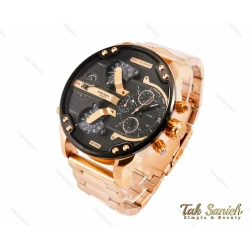 ساعت مچی دیزل هفت موتوره مردانه رزگلد مشکی Diesel-2825-G