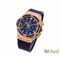 ساعت هابلوت زنانه سه موتوره رزگلد سرمه ای Hublot-2842-L