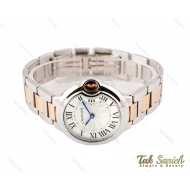 ساعت کارتیر بالن بلو زنانه رزگلد سیلور مدیوم Cartier-3110-L