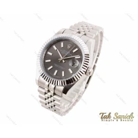 ساعت رولکس مردانه دیت جاست 2 سیلور صفحه طوسی Rolex-3120-G