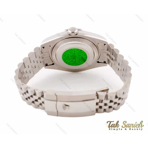 ساعت رولکس مردانه دیت جاست 2 سیلور صفحه مشکی Rolex-3121-G