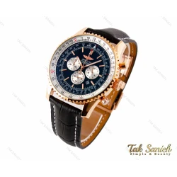 ساعت خلبانی برایتلینگ مردانه رزگلد مشکی Breitling-3124-G