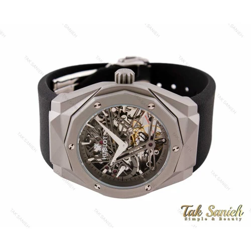 ساعت هابلوت مردانه اتوماتیک صفحه اسکلتون Hublot-3127-G